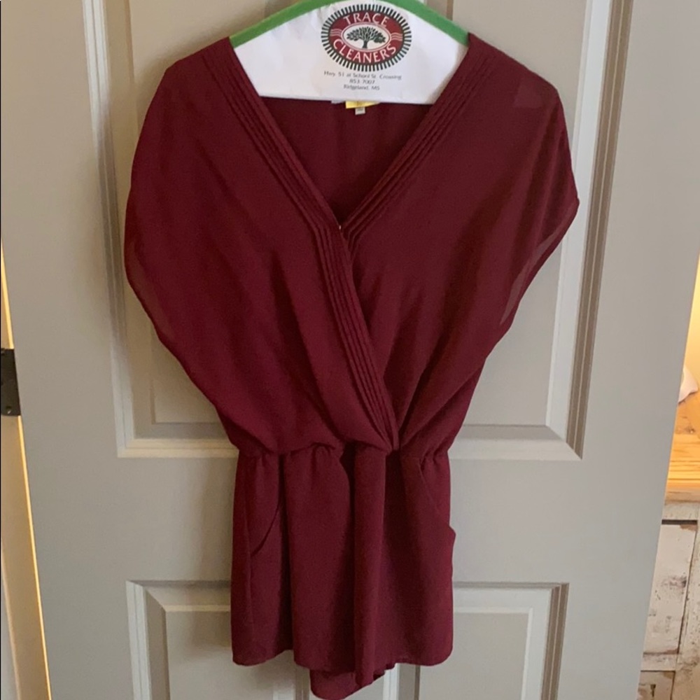 Maroon Romper